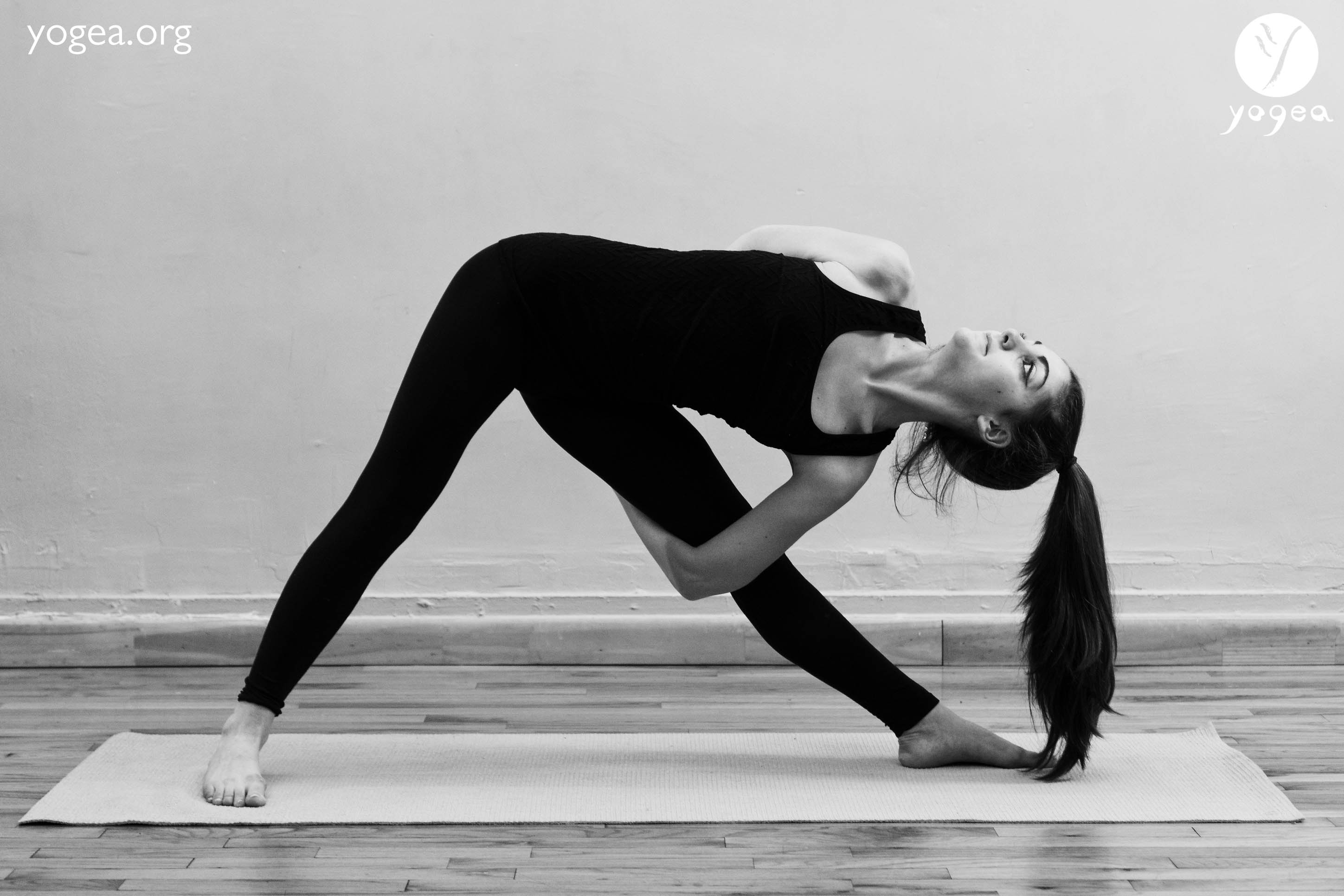 Yoga Foundations: Revolved Triangle Pose – Blk and Fit